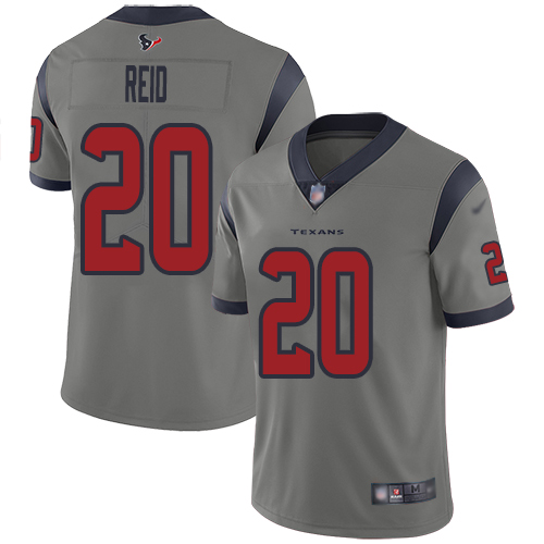 Houston Texans Limited Gray Men Justin Reid Jersey NFL Football #20 Inverted Legend